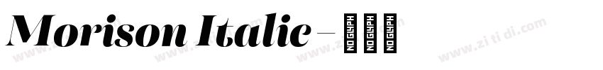 Morison Italic字体转换